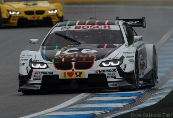 Hockenheim (DE) 04th May 2013. BMW Motorsport. Marco Wittmann (DE) ICE Watch BMW M3 DTM and Timo Glock (DE) Deutsche Post BMW M3 DTM. This image is copyright free for editorial use © BMW AG (05/2013).