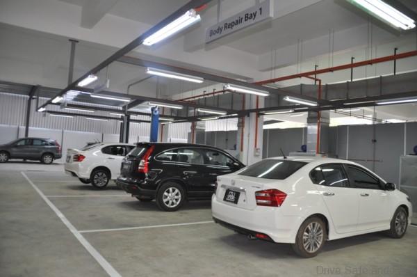 Body Repair Bays at Macinda Auto Body and Paint Centre