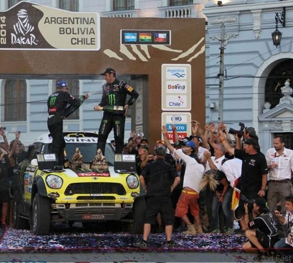 20141801: Valparaiso-Chile: NANI ROMA WINNING DAKAR RALLY 2014