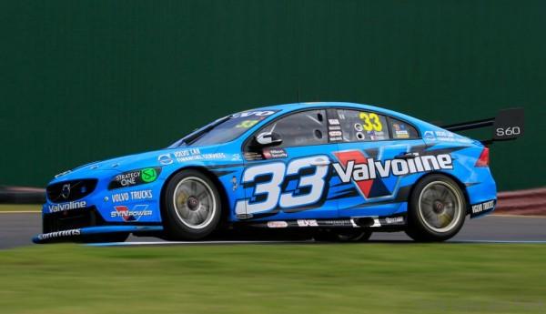 Scott McLaughlin and Alexandre Premat - Practice 2 - 2014 Wilson Security Sandown 500 - Pits Face