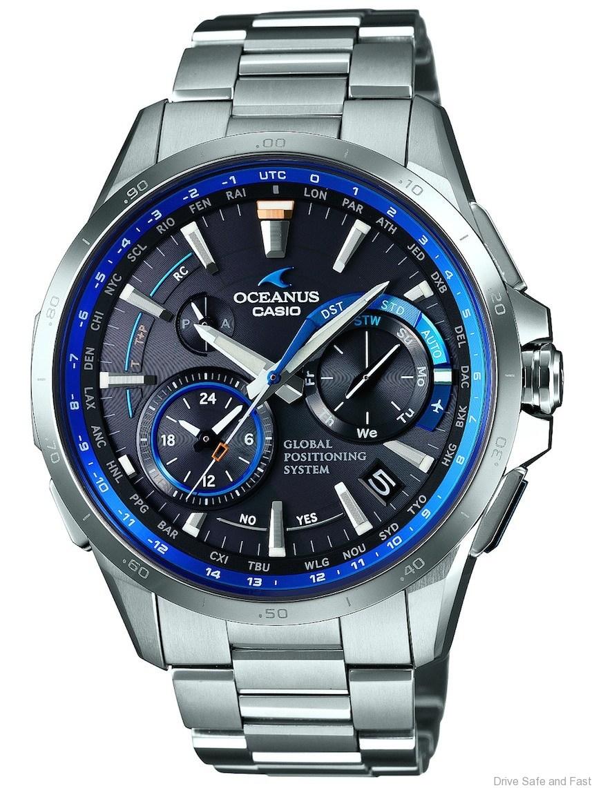 Casio OCEANUS Watches Receive GPS Signals & Radio Wave For Time-Calibration