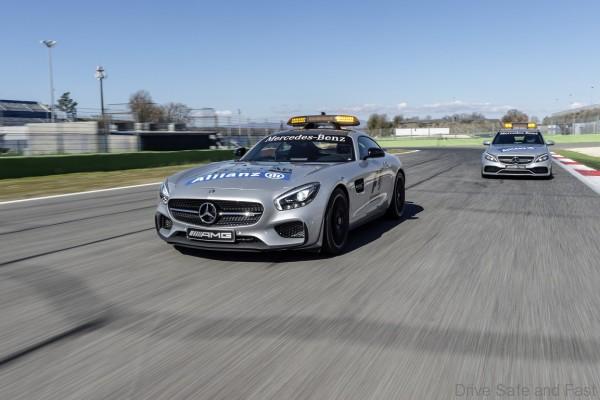 Mercedes-AMG GT S als Official Safety Car und Mercedes-AMG C 63