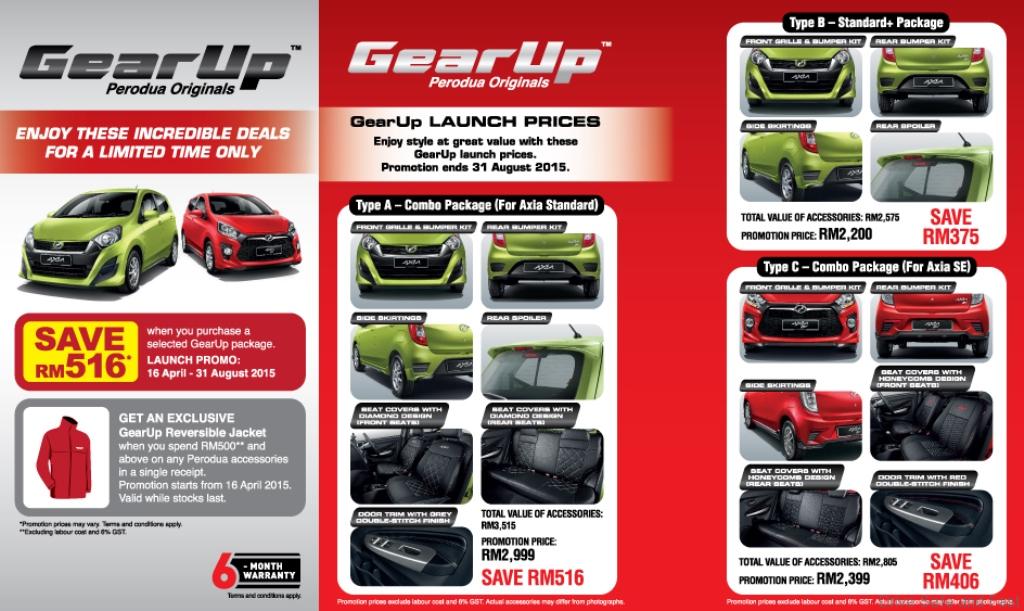 Perodua Launches 'GearUp' Accessories For Axia Models 
