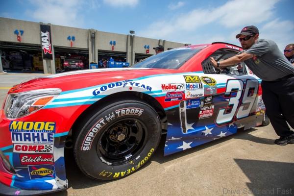 is seen at Charlotte Motor Speedway during the Goodyear Support Our Troops, on Thursday, May, 21, 2015 in Concord, N.C. (Chris Keane/AP Images for Goodyear)