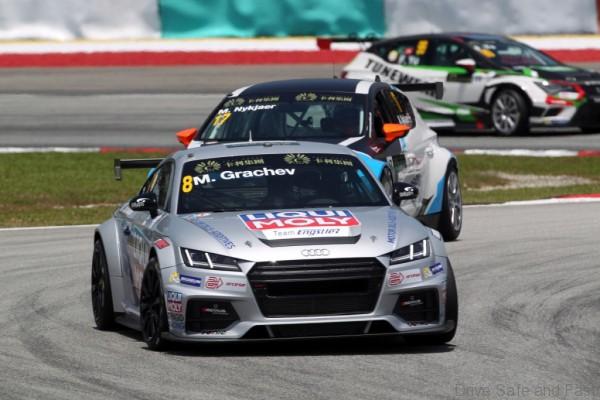 Mikhail Grachev (RUS), Audi TT, Liqui Moly Team Engstler , Michel Nykjaer (DEN), SEAT Leon Racer, Target Competition 29.03.2015. TCR International Series, Rd 1, Sepang, Malaysia, Sunday. - www.xpbimages.com, EMail: requests@xpbimages.com - copy of publication required for printed pictures. Every used picture is fee-liable. © Copyright: Photo4 / XPB Images