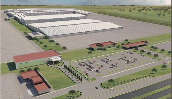 Localizado en las inmediaciones de la actual planta Nissan Aguascalientes A2, COMPAS contará con una capacidad de producción anual inicial de más de 230 mil vehículos (Foto aérea de COMPAS).