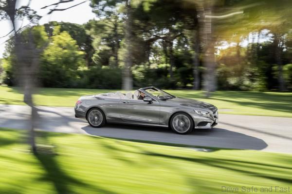 Mercedes-Benz S-Klasse Cabrio ( A 217 ) 2015.S 500, Selenitgrau, Interieur: Leder porzellan/tiefseeblau