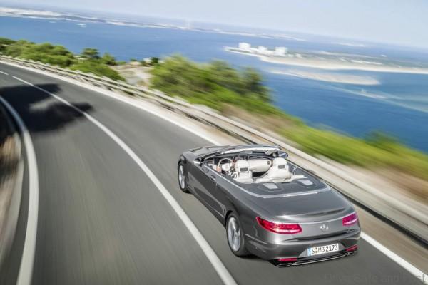 Mercedes-Benz S-Klasse Cabrio ( A 217 ) 2015.S 500, Selenitgrau, Interieur: Leder porzellan/tiefseeblau