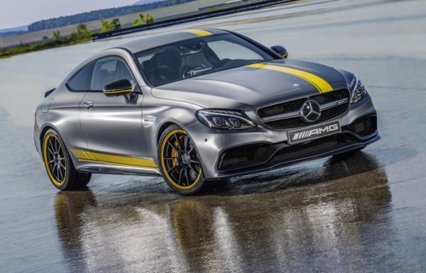 Special Model Mercedes-AMG C 63 Coupé Edition 1, designo Magno Selenite Grey with yellow film coating