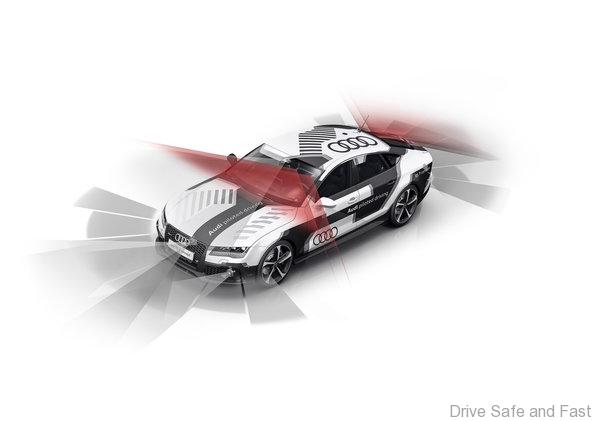 In the picture: Audi RS 7 piloted driving concept Driving alone on the race track: Audi has taught piloted driving how to be sporty – and shows what it is capable of.