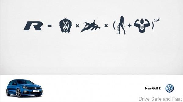 vw Golf+R+kiss+advert