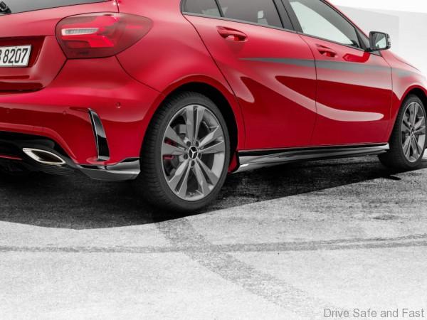 W176 Mopf AMGLine Anbauteile Detail Frontspoiler