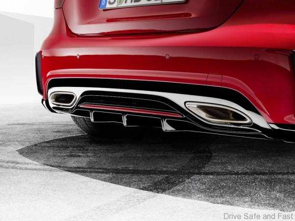 W176 Mopf AMGLine Anbauteile Detail Frontspoiler