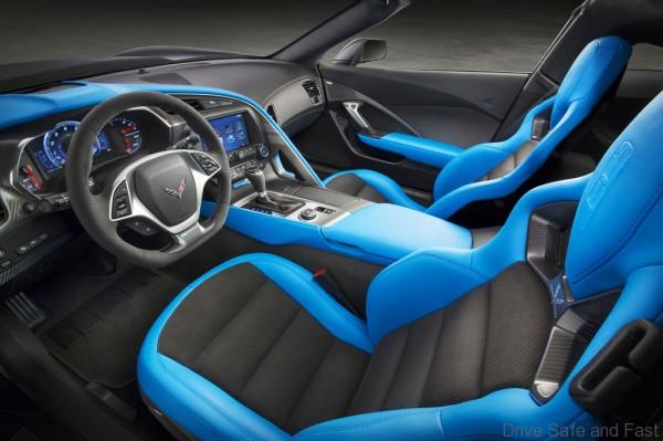 The new 2017 Chevrolet Corvette Grand Sport combines a lightweight architecture, a track-honed aerodynamics package, Michelin tires and a naturally aspirated engine to deliver exceptional performance. Inside, the Grand Sport Collector Edition features a unique Tension Blue full leather and suede-wrapped interior, a three-dimensional representation of an original Grand Sport race car is embossed in the headrests and that shape is also used on an instrument panel plaque that carries a unique build sequence number.