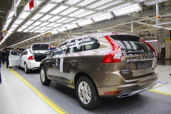 Production of the Volvo S60L and XC60 at the plant in Chengdu, China