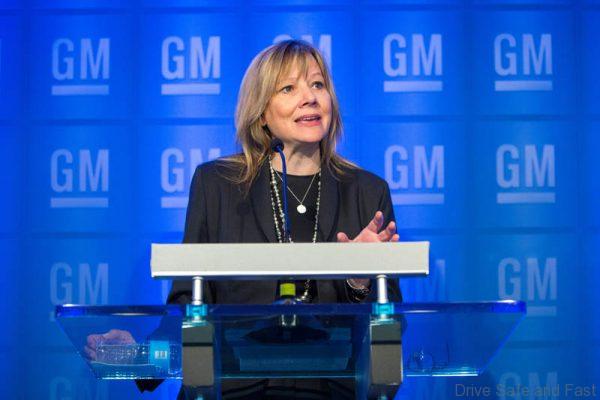 General Motors Chairman and CEO Mary Barra conducts a media briefing prior to the start of the 2016 General Motors Company Annual Meeting of Stockholders Tuesday, June 7, 2016 at GM Global Headquarters in Detroit, Michigan. (Photo by Jeffrey Sauger for General Motors)