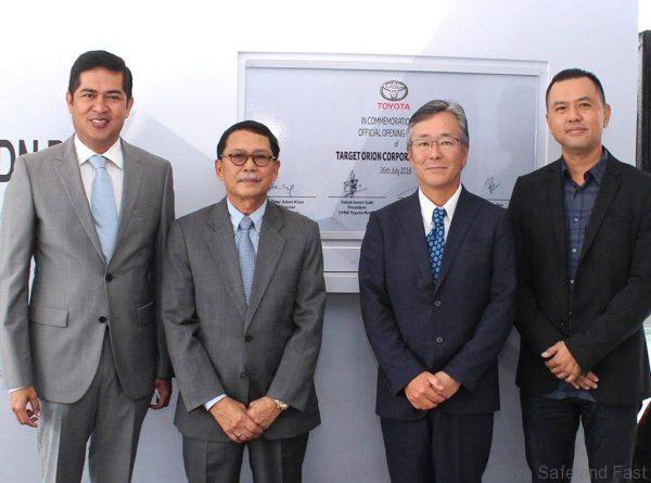 from left_Dato' Adam Khan, Director of Target Orion, Datuk Ismet Suki, President, UMWT, Mr Akio Takeyama, Deputy Chairman, UMWT, Mr Justin See, Director of Target Orion