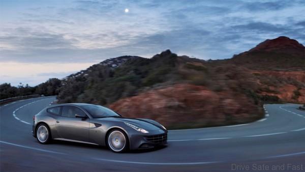 ferrari GTC4 driving