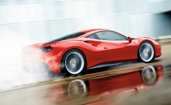 ferrari wet driving