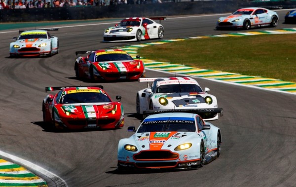 MOTORSPORT - WORLD ENDURANCE CHAMPIONSHIP 2013 - 6 HOURS OF SAN PAULO / 6 HEURES DE SAO PAULO - BRASIL - 29/08 TO 01/09/2013 - PHOTO : JEAN MICHEL LE MEUR / DPPI - 98 DALLA LANA PAUL (CAN) - LAMY PEDRO (POR) - STANAWAY RICHIE (NZL) / WEC LMGTE PRO / ASTON MARTIN V8 VANTAGE TEAM ASTON MARTIN RACING / ACTION