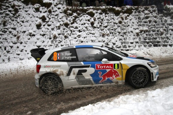 . Valence (Monaco), 19/01/2013.- Jari- Matti Latvala of Finland driving his VOLKSWAGEN POLO R WRC during Leg 4 of Rallye Monte-Carlo 2013, Valence, Monte Carlo, 19 January 2013. EFE/EPA/REPORTER IMAGES