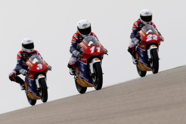 Shell riders in action in Aragon, Spain