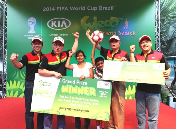 Kia team with the champions of Fuleco Friend Search