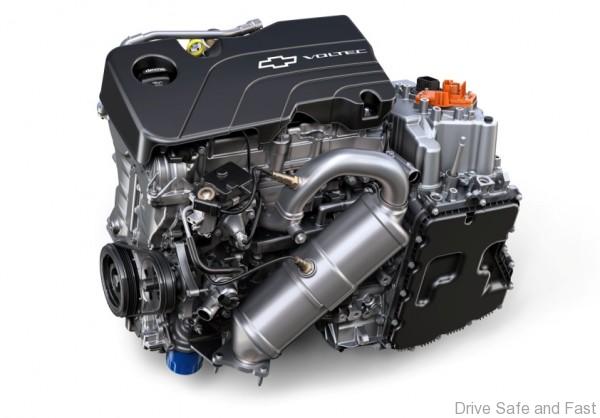 The second-generation Chevrolet Volt will use an all-new Voltec drive unit and 1.5L 4-cylinder engine for extended range operation.  The system was designed to be more efficient while providing increased acceleration.