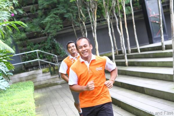 D.	TNT Charity Hunters racing for time to their next destination.