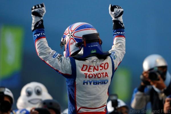 DAVIDSON Anthony (GBR) Toyota Ts 040 Hybrid Lmp1 H Team Toyota Racing , portrait podium ambiance   during the 2014 FIA WEC World Endurance Championship, 6 Hours of Fuji from October 9th to 12th  2014, at Oyama, Japan. Photo Frederic Le Floch / DPPI