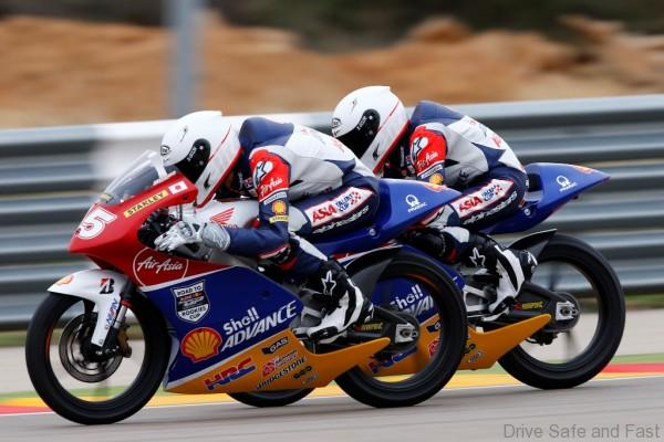 Shell Two riders in action in Spain