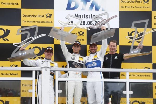 Motorsports: DTM race Norisringring,  #6 Robert Wickens (CDN, HWA AG, Mercedes-AMG C63 DTM) #94 Pascal Wehrlein (GER, HWA AG, Mercedes-AMG C63 DTM) #2 Gary Paffett (GBR, ART Grand Prix, Mercedes-AMG C63 DTM) *** Local Caption *** www.hochzwei.net