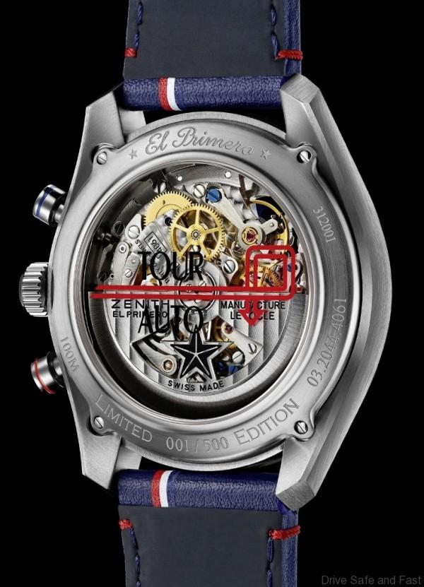 Zenith El Primero Chronomaster 1969 Tour Auto Edition case back