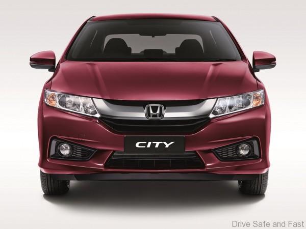 Honda City _Dark Ruby Red Pearl_Front
