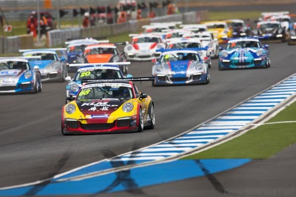 2015 Porsche Carrera Cup Asia. Round 7 and 8. Thailand.  31st July - 3rd August 2015.  Photo: Drew Gibson