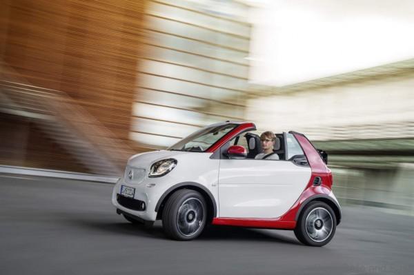 smart fortwo cabrio, passion, white / jupiter red