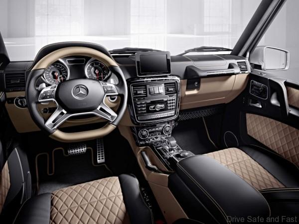 Mercedes-Benz G-Klasse, designo manufaktur, Interieur: designo Leder sand/schwarz Mercedes-Benz G-Klasse,designo manufaktur, interiror: designo leather sand/black