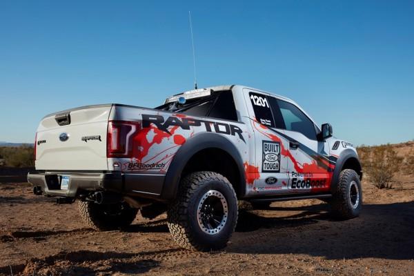 All-new 2017 F-150 Raptor race truck continues Ford’s tradition of demonstrating the toughness and durability of F-150 through off-road competition. It will compete in the 2016 Best in the Desert off-road racing series’ new factory stock class. The F-150 Raptor race truck will leverage F-150 Raptor’s production platform including its all-new high-output 3.5-liter EcoBoost® engine and 10-speed transmission, all-new torque-on-demand transfer case and beadlock-capable wheels.