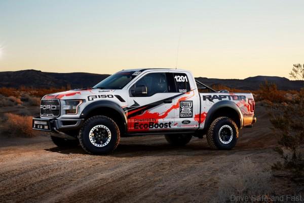 All-new 2017 F-150 Raptor race truck continues Ford’s tradition of demonstrating the toughness and durability of F-150 through off-road competition. It will compete in the 2016 Best in the Desert off-road racing series’ new factory stock class. The F-150 Raptor race truck will leverage F-150 Raptor’s production platform including its all-new high-output 3.5-liter EcoBoost® engine and 10-speed transmission, all-new torque-on-demand transfer case and beadlock-capable wheels.