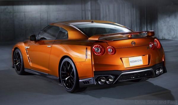 The 2017 GT-R's exterior receives a thorough makeover. The new "V-motion" grille, one of Nissan's latest design signatures, has been slightly enlarged to provide better engine cooling and now features a matte chrome finish and an updated mesh pattern. A new hood, featuring pronounced character lines flowing flawlessly from the grille, has been reinforced to enhance stability during high-speed driving. A freshly designed front spoiler lip and front bumpers with finishers situated immediately below the headlamps give the new GT-R the look of a pure-bred racecar, while generating high levels of front downforce.