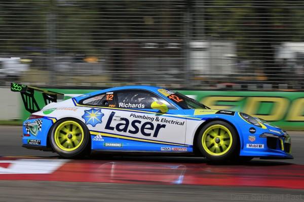 Captured at the Clipsal 500, Round 01 of the 2016 Porsche Carrera Cup at the Adelaide Street Circuit, Adelaide, South Australia, Australia, Saturday, March 05, 2016.