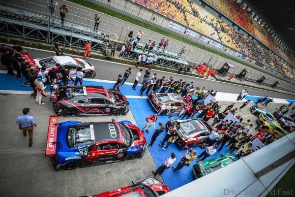 Pit lane Audi R8 LMS Cup Shanghai