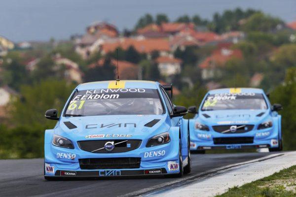 61 EKBLOM Fredrik (swe) Volvo S60 team Polestar Cyan racing action during the 2016 FIA WTCC World Touring Car Race of Hungary at hungaroring, Budapest from April 22 to 24, 2016 - Photo Florent Gooden / DPPI