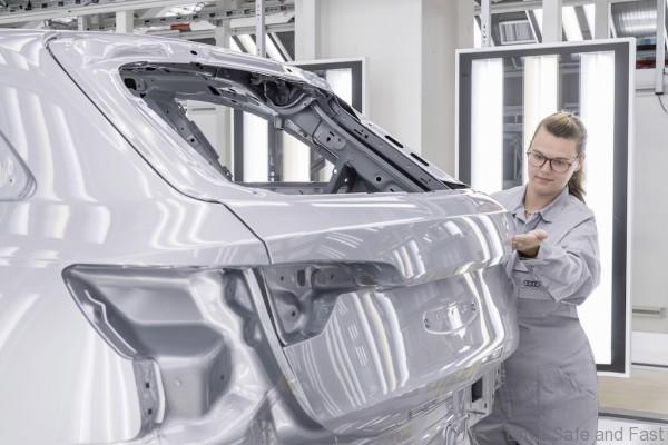 Finish – inspection of the painted car body by an employee’s trained eye