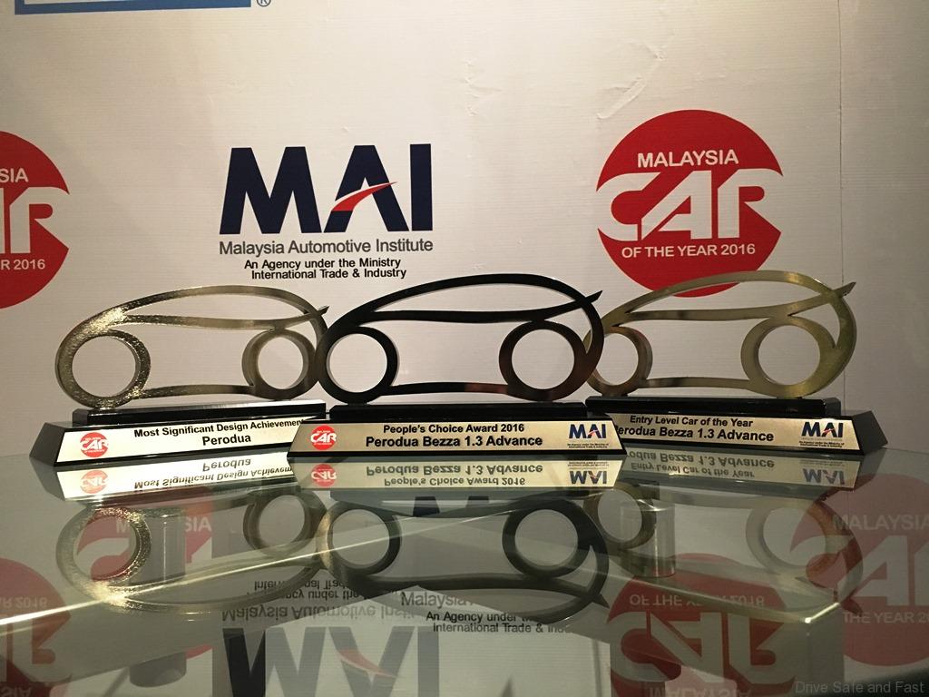 Perodua Bezza Wins 3 Awards at the Malaysia Car of the 