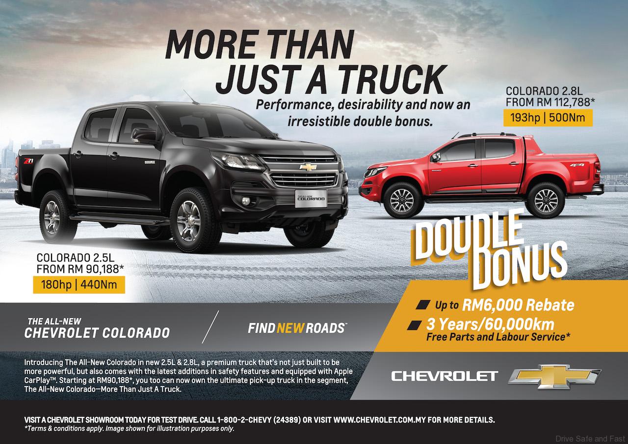 Chevrolet Colorado 'Double Bonus' Sales Campaign Kicks Off 