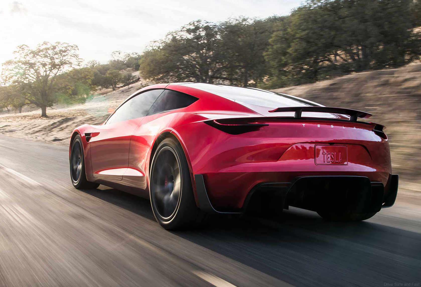 tesla roadster sprints from 0 60mph in just 1 9 seconds