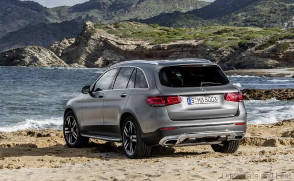 Facelift Mercedes-Benz GLC hero shot rear