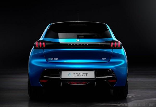 New Peugeot e-208 rear