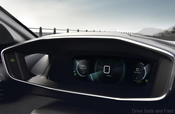 New Peugeot e-208 instrument cluster